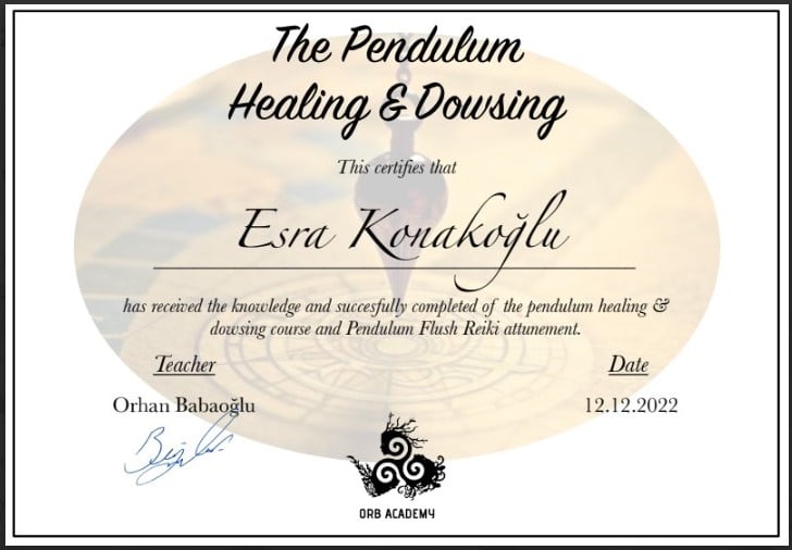 Sarkaç Eğitim Sertifikası