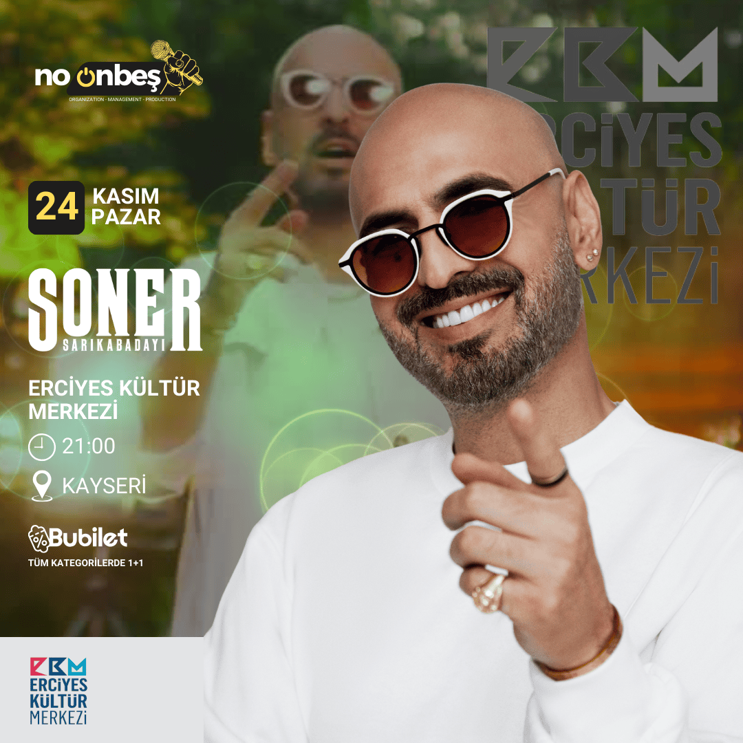 Soner Sarıkabadayı Kayseri Konser Bileti