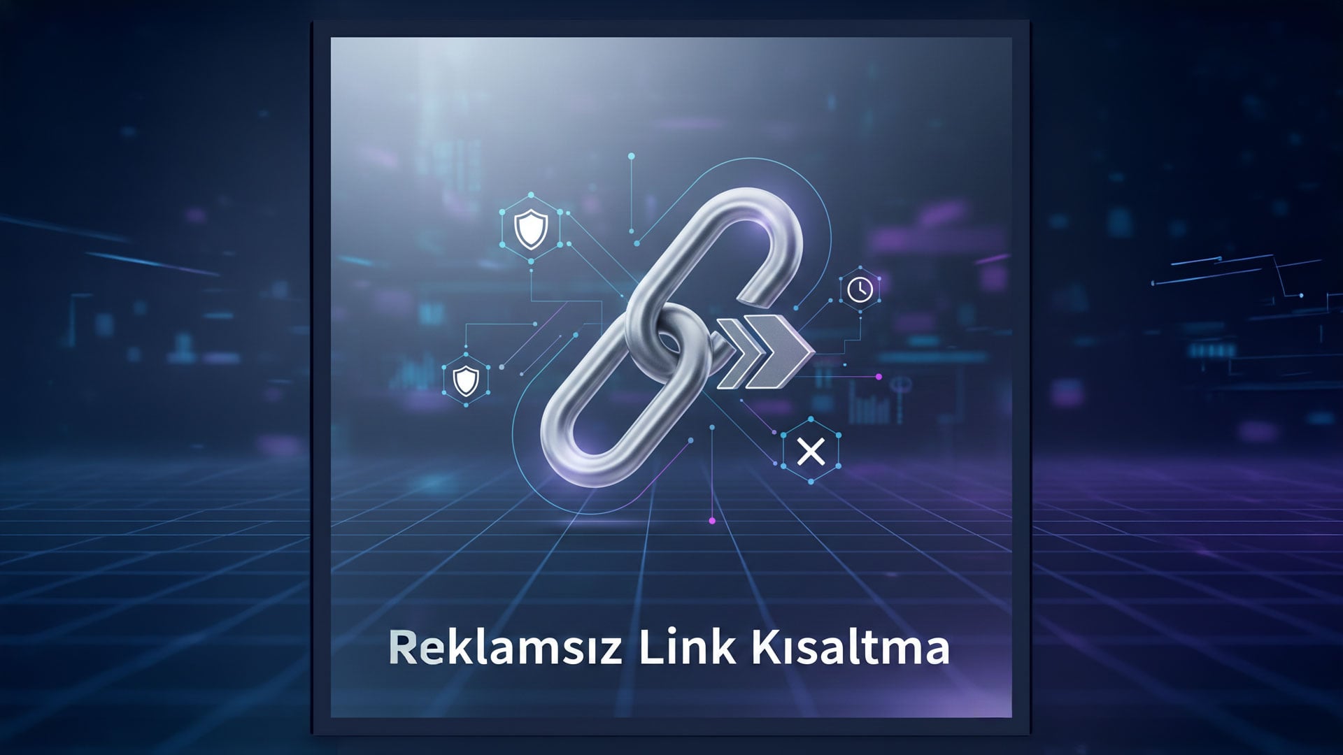 Reklamsız link kısaltma örneği gösteren kısa bağlantı arayüzü ve kampanya yönlendirme ekranı