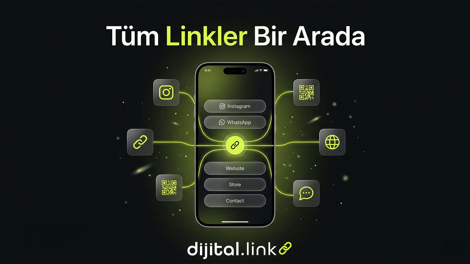 Tüm linklerinizi tek bir sayfada toplayarak sosyal medya, web sitesi, WhatsApp, ürün ve iletişim bağlantılarınızı düzenli, profesyonel ve erişilebilir şekilde sunun.